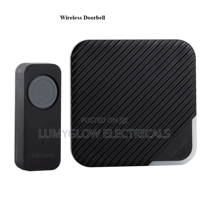 Wireless Black Doorbell Tronic
