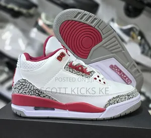 Air Jordan 3 Cardinal Red Quality Sneakers