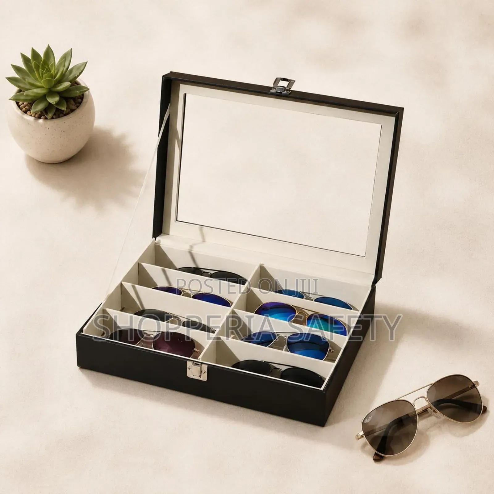 8 Grid Glass Storage Box