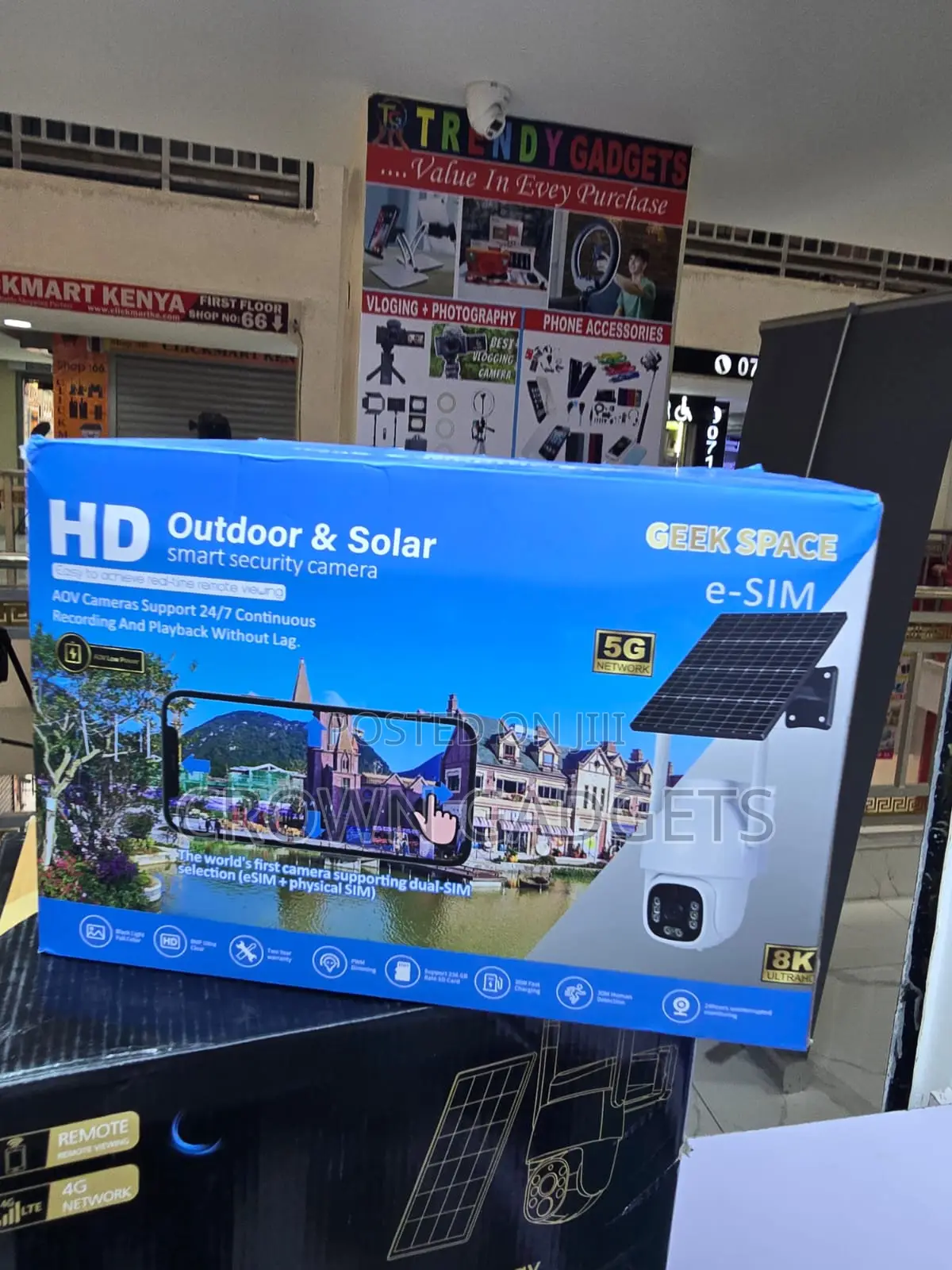 Geek Space Solar 4g Security Camera With Esim Support