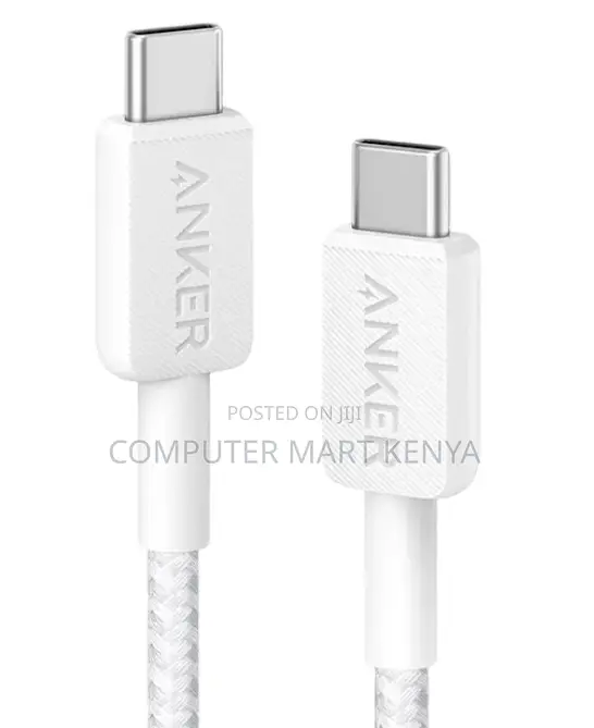 Anker 322 Usb C -C Cable (6ft Braided) White