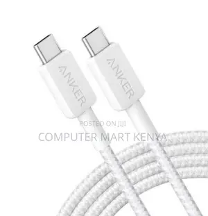 Anker 322 Usb C -C Cable (6ft Braided) White