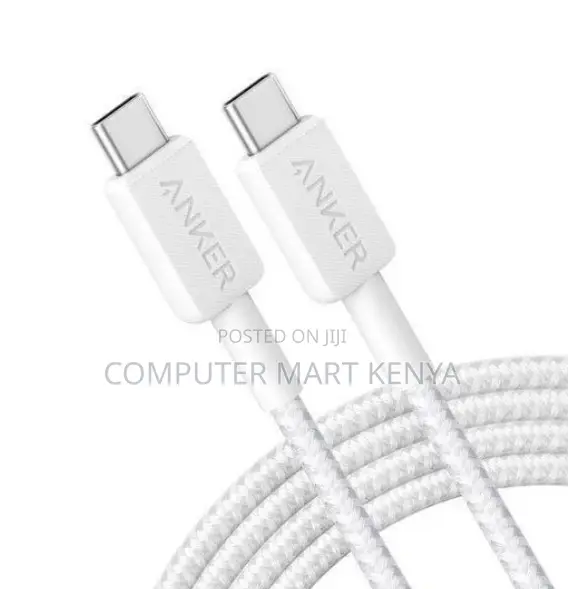 Anker 322 Usb C -C Cable (6ft Braided) White