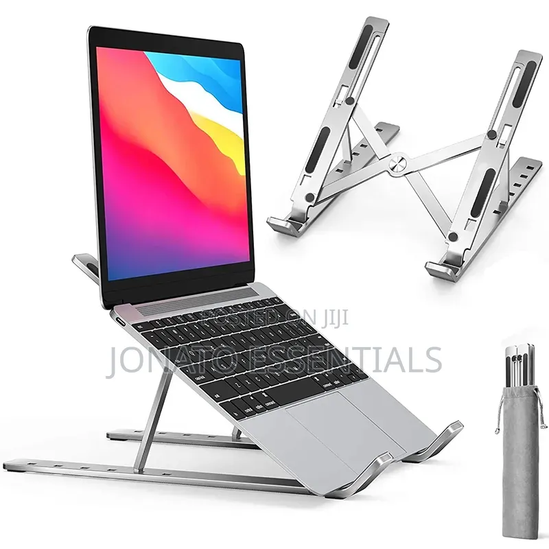 Ergonomic Aluminum Laptop Stand Adjustable Foldable Holder