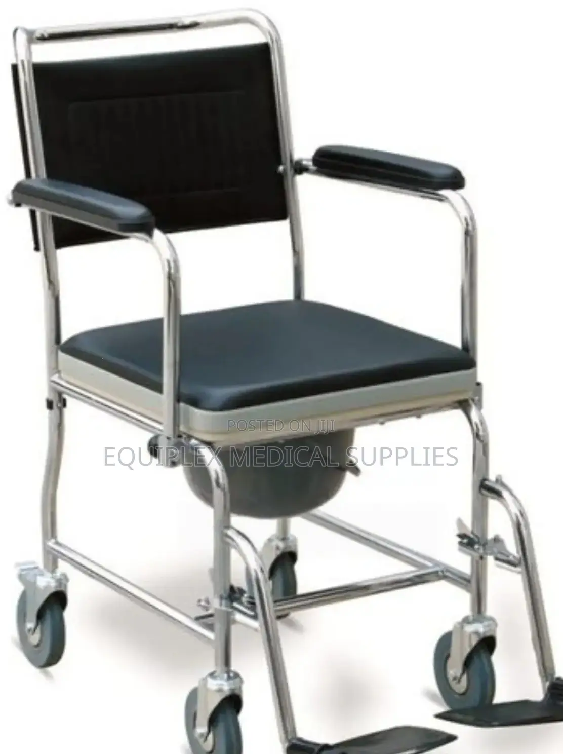 Commode Seat / Chair With Footrest (And Backrest | Comfortable)