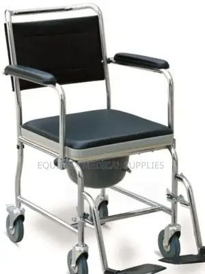 Commode Seat / Chair With Footrest (And Backrest | Comfortable)