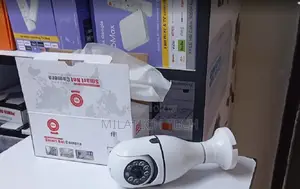 Dual Lens Bulb Security Camera – 360° PTZ Wifi CCTV With Night Vision