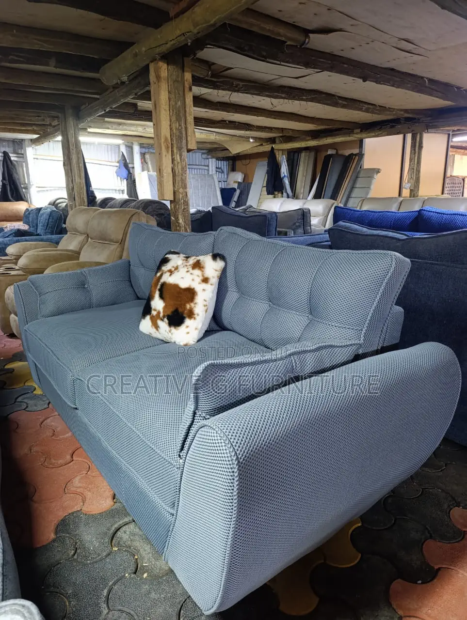 3-Seater Butterfly Sofa With Spring