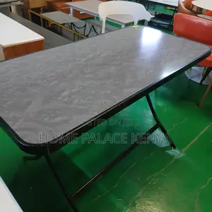 Foldable Table: Outdoor Dining Table With Metallic Cross Legs