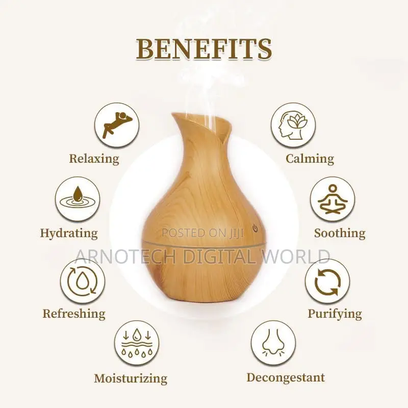 Wooden Ultrasonic Humidifier Diffuser