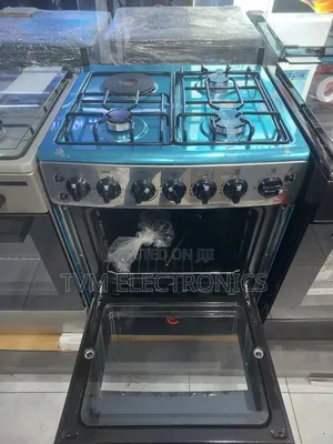 Eurochef 60x65cm Cooker 3 Gas + 1 Electric Burner With Electric Oven