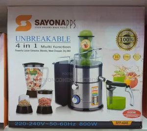 4in1 Juicer,Blender Meat Chopper and Grinder
1.6 LTRS Blender Jar
