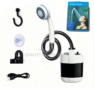 Rechargeable Portable Outdoor Shower- Battery Powered Pump