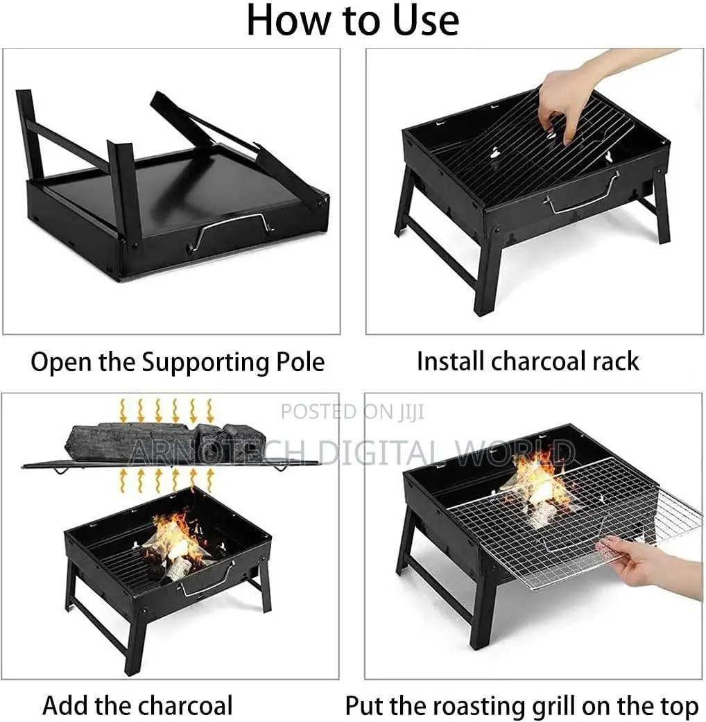 Portable Charcoal Grill,Foldable BBQ Grills With Handle