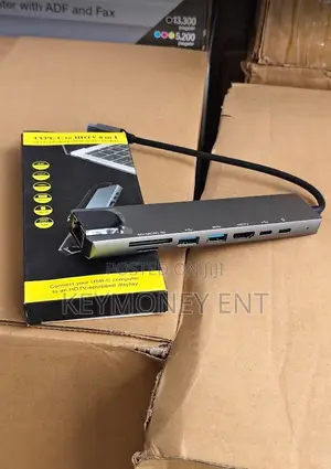 Type C to Hdmi Lan Usn Sd Card 8 in 1 Hub for Macbook
