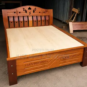 5x6 Classic Panel Wooden Bed Frame | Modern Bedroom Bed