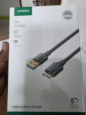 Ugreen Usb 3.0 A Male To Micro Usb 3.0 Male Cable 0.5m (Black)