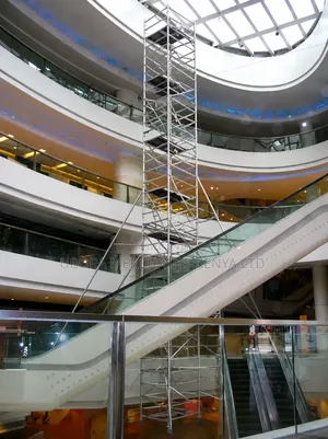 14.3mtrs High Scaffolding Ladder Tower - Aluminium