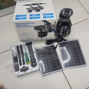 Dual Lens PTZ Solar Camera – Smart Wireless Outdoor Security Camera
