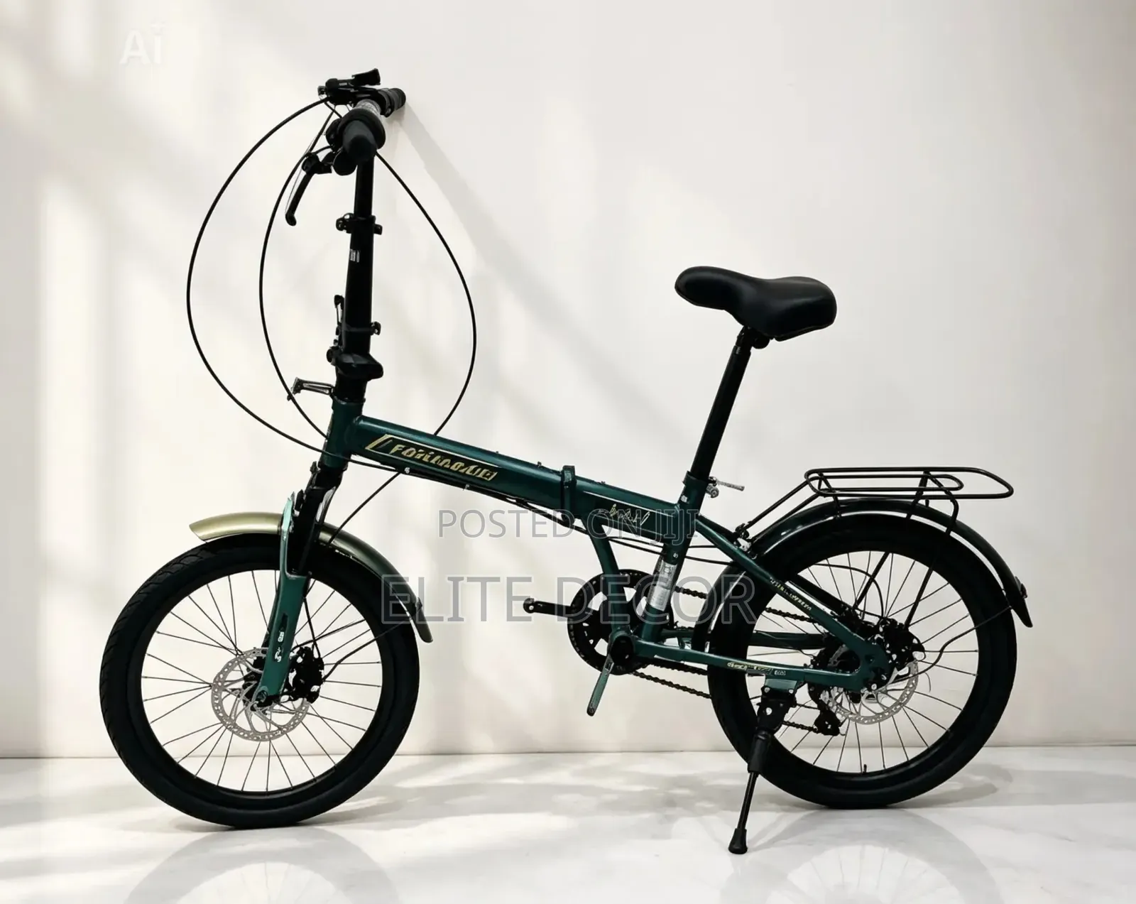 Foldable Bicycle With Gears – 20-Inch Wheels | Lightweight Portable