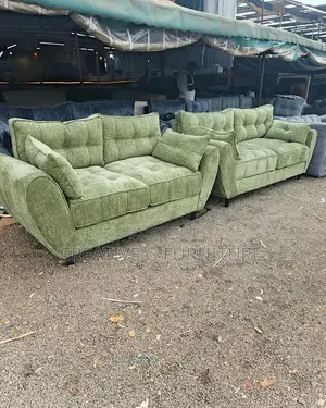 Stylish 5-Seater Butterfly Sofa Set (3+2) – Green