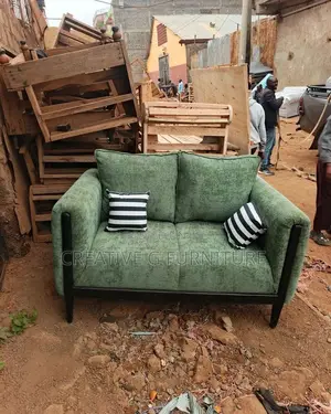 Modern Green 2-Seater Sofa