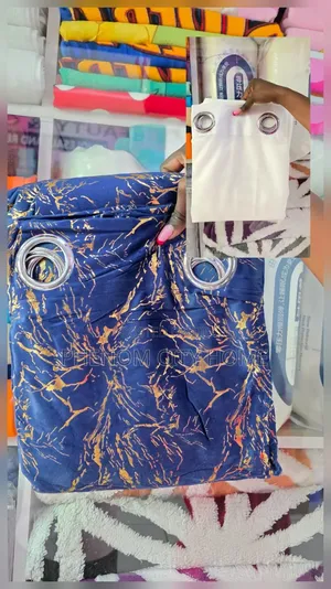 New Gromment/Marble Curtains Set