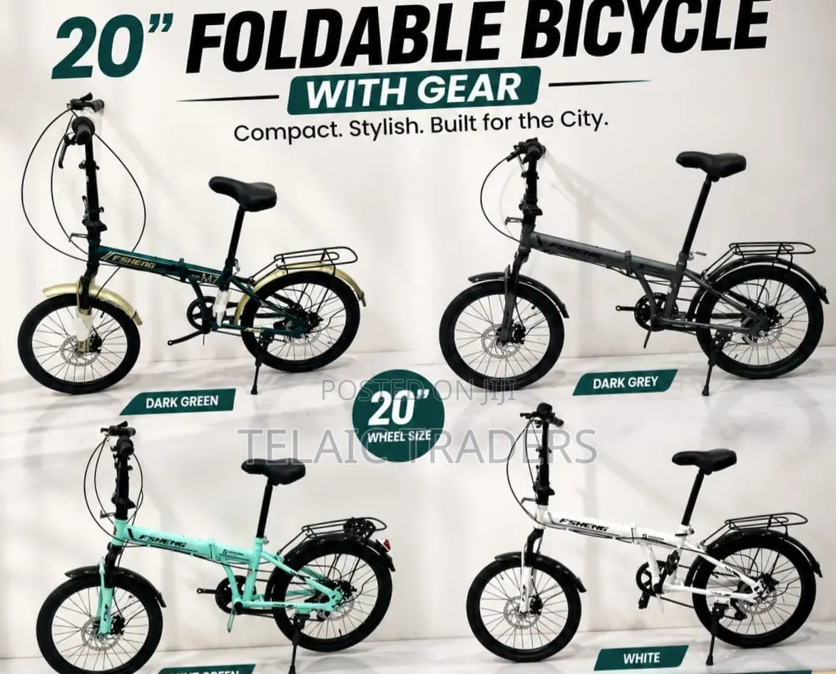 Foldable Bicycle With Gear Size