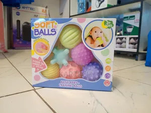 6pcs Soft Baby Sensory Play Balls – Textured Teething Educational