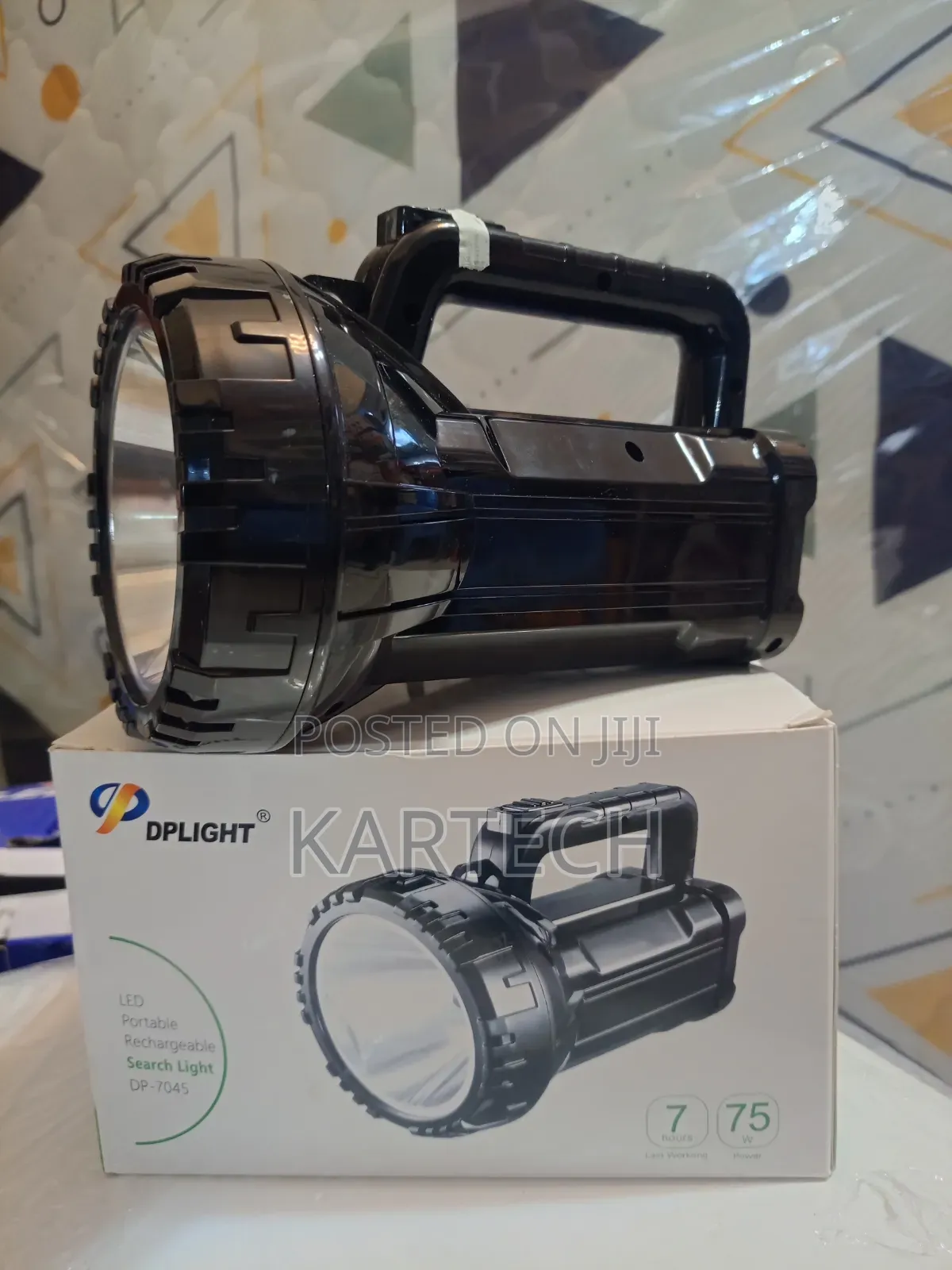 Dplight 75w Rechargeable Searchlight – Led Spotlight for Outdoor Use