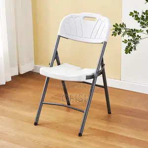 Office Chair; White Foldable Picnic Plastic Chair
