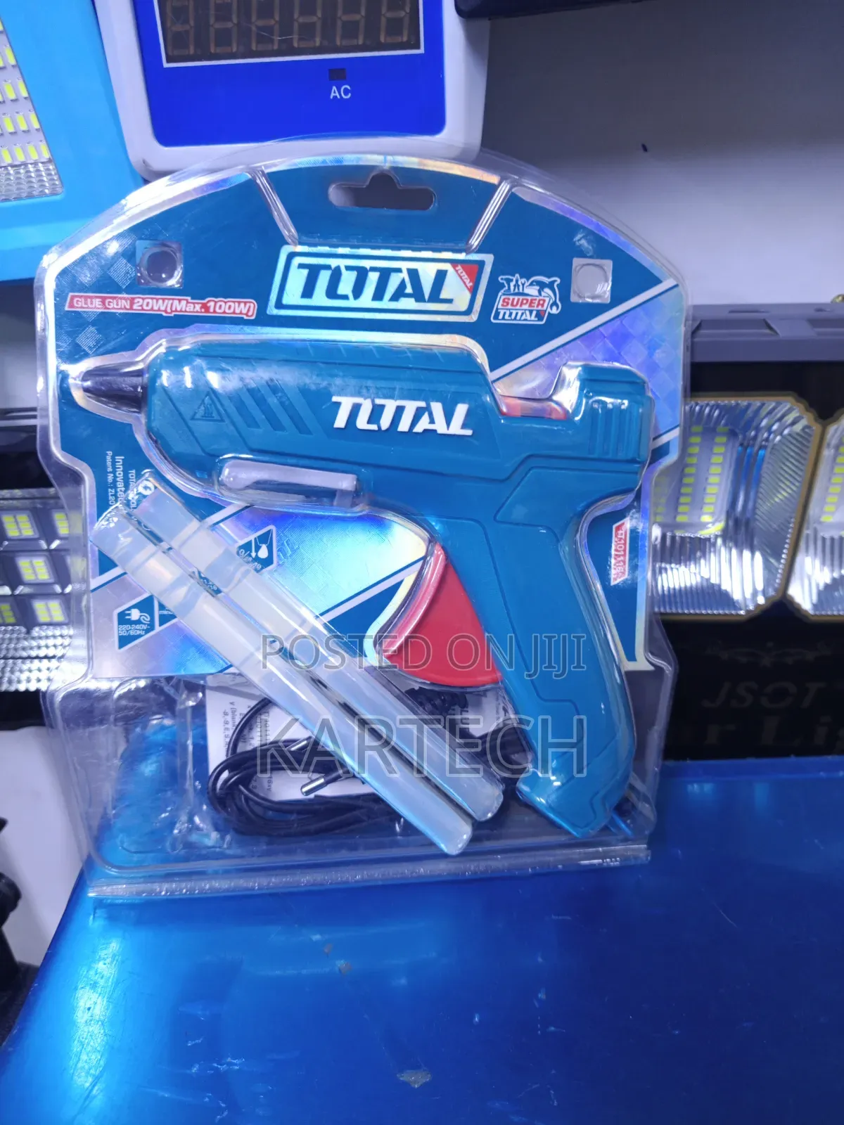 Total 20w Hot Melt Glue Gun Kit With Glue Sticks