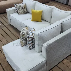 White L Shape 5-Seater Sofa + Free Delivery