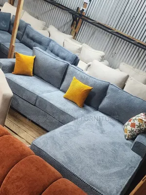 Modern Grey L-Shaped Sofa