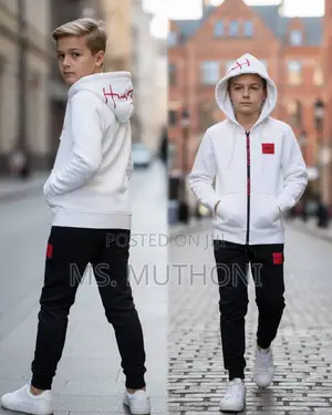 White + Black Kids Hugo Boss Tracksuits ;1-15 Yrs