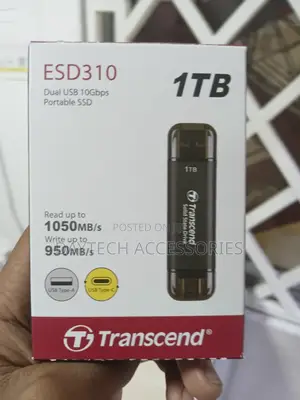 This Is a Transcend Esd310c Portable SSD With a 1tb Storage Capacity.