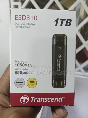 Transcend 1tb External SSD Esd310c Usb 10gbps Type C/A.