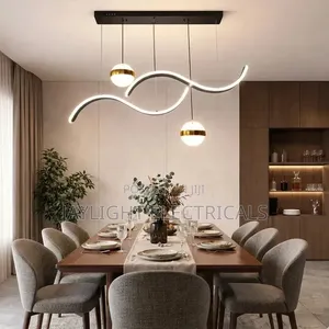 Living Room Decoration Gold Chandelier Whiter Pendant Lights