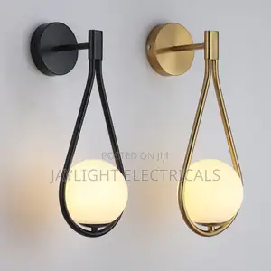 Design Gold Color Luxury Wall Lamp Glass Ball Lamp Shades
