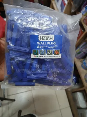 Straight Wallplug 8mm (100pcs)