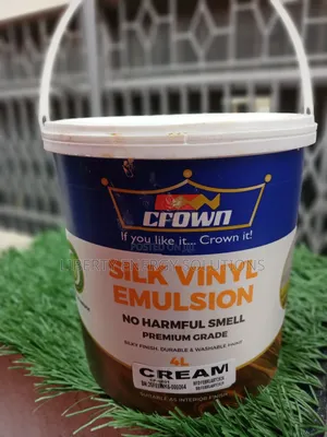 New Arrival Crown Silk Vinyl Emulsion in a Cream Color.
