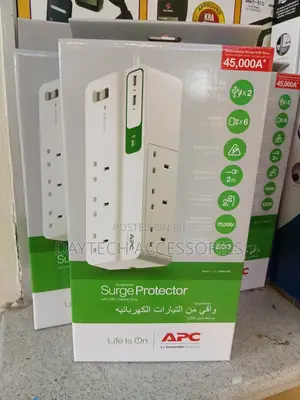 Apc Performance Surgearrest Power Strip 6 Outlets and 2 Usb Ports.