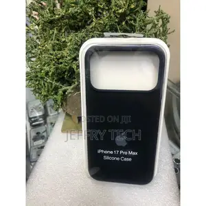 Silicone Cover Case, Durable, Slim for iPhone 17 Pro Max – Black