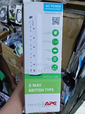 This Apc 5-Way Power Extension Socket (Model Tpc920) Surge Protection.