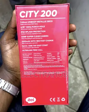 New Itel City 200 128 GB Black