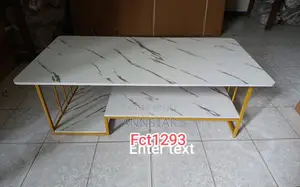 Executive White Marble Coffee Table