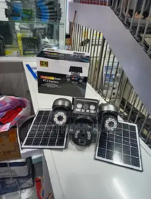 V380pro Triple Lens Outdoor Solar PTZ Camera Dual Panel System