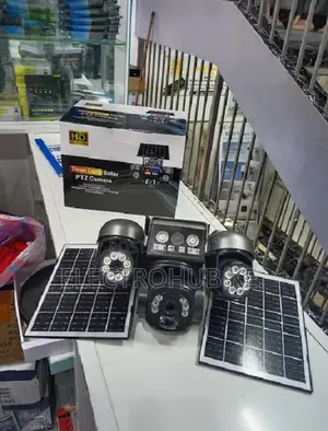 V380pro Triple Lens 4g Solar Camera Dual Panel CCTV Outdoor