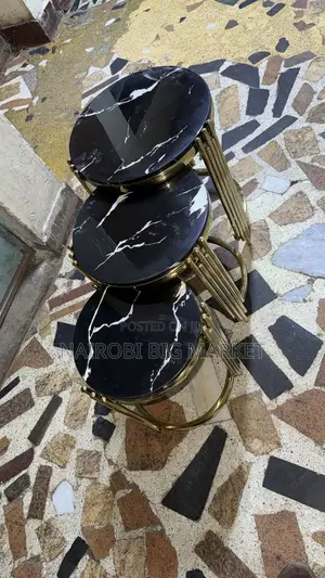 3 in 1 Executive Pure Marble Table