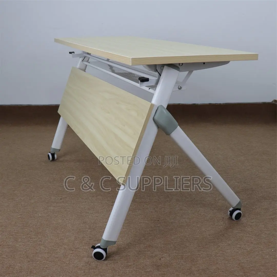 Office Brown Folding Training Table